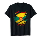 Proud Grenadan Shirts | Torn Ripped Grenada Flag T-Shirt