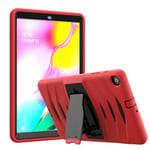 Coque pour Samsung Galaxy Tab A 10.1 2019, Robuste Rsistant aux Chocs Cover Coque de Protection avec Stand Fonction, pour Samsung Tab A 10.1 Pouces Tablet SM-T510/SM-T515 2019,Red