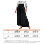 (XXL-Black) Women Wide Leg Yoga Pants High Waist Solid Color Fi