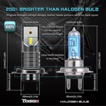 2st H7 110w 30000lm Led bilstrålkastare konvertering Globes Canbus lampor Beam 6000k Kit