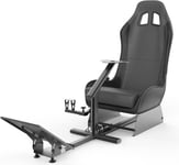 Support De Roue De Course Avec Siège De Conduite De Chaise De Jeu Cockpit Pour Tous 923 | G29 | G920 | Thrustmaster | Roues Fanatec | Xbox One, Ps4, Plates-Formes Pc