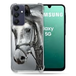 Cokitec Coque Renforcée pour Samsung Galaxy A16 5G Animal Cheval Blanc