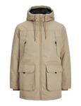 JACK & JONES Parka Jjconstruct Veste, Sable, M Homme