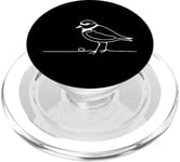 Line Art Oiseau et Ornithologue Wilson'S Pluvier PopSockets PopGrip pour MagSafe