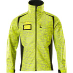 SOFTSHELL JAKKE,5XL,HI-VIS GUL