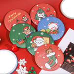 1pcs Christma Portable Mini Makeup Mirror Cute Cartoon Pattern P F