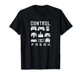 Funny Retro console Video Gamer Control freak gift T shirt T-Shirt