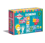 Clementoni - Météo Heroes logique Domino éducatif 4 Ans-Flashcards-Cartes de Jeu pour Enfants-Play for Future-Made in Italy, Multicolore, 16346