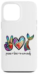 Coque pour iPhone 13 Pro Max Peace Love and Mermaids Cute Mermaid Amoureuse Fille