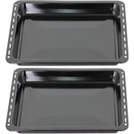 Oven Tray for KENWOOD DELONGHI Cooker Stove Roasting Baking Pan 455 x 370mm x 2