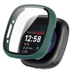 Fitbit Versa 4 / Sense 2 - Shockproof cover med indbygget skærmbeskytter - Grøn