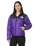 THE NORTH FACE Women's 1996 Retro Nuptse Down Jacket, Peak Purple/Tnf Black, XL