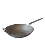 Mauviel - Wok Pan Sheet Iron - Paistinpannut - Harmaa