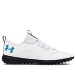 Under Armour Boys Boy's Junior Shadow 2.0 Turf Trainers in White - Size UK 3