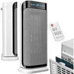 KESSER® Aérotherme avec télécommande - 2000W Aérotherme céramique Tour de chauffage 10-35°C Chauffage rapide et silencieux à économie d'énergie avec