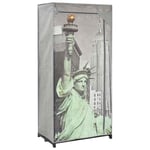 Garde-robe New York Tissu Penderie Armoire Rangement Etagère Vêtements vidaXL