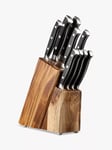 Taylor's Eye Witness Acacia Wood Filled Knife Block Set, 9 Piece