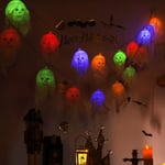 2.5m 10led Halloween Ghostly Skull String Lights Handmade Home P White