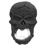 VB VIN BOUQUET FID 1428 Skull Bottle Opener in Black - Original and Sturdy Design for Beer and Soft Drinks