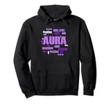 Purple Max Aura Purple Color Graphic Pullover Hoodie