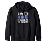 X Ray Tech Illuminating the Unknown Radiology Zip Hoodie