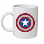 Captain America Shield Emblem Mug Avengers Themed Humorous Birthday Gift Present