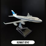 Skala 1:400 Metallflygplan Replica Emirates Airlines Flygplan Diecast Modell Flygplan Samlarföremål Leksaker För Pojkar Kb 108.KUWAIT B747