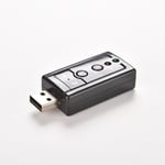 Carte son externe USB 3D 7.1 canaux, adaptateur de micro, Jack 3.5mm, casque stéréo pour Win XP 7 8, Android Linux, Mac [BB738AD]