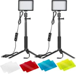 NEEWER Desktop LED Video Lighting Kit, 2 Packs USB Dimmable 5600K LED Video | UK