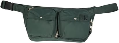 Calvin Klein Sac à Bandoulière Homme Packable Messenger Sling 2 en 1 Compressible, Vert (Green Palm), Taille Unique