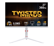 Twisted Minds - Arctic Pro Series 27" FHD - 360HZ 0.5MS Fast IPS HDMI 2.1 Gaming Monitor - White