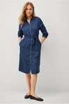 Vila - Skjortklänning viBista Midi Denim Dress - Blå