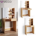 Coiffeuse coiffeuse Dekos Vicco commode de coiffeuse miroir goldcraft