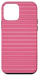 Coque pour iPhone 12 mini Rose rayé mignon girly esthétique Preppy Stripe