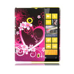 Nokia Valentine (Violetti Sydän) Lumia 520 Suojakuori Monivärinen