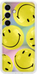 Genuine / Official Samsung Galaxy S24 Flipsuit Case - Yellow Smiley Face - New