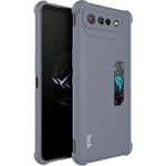 Imak Tpu phone case för Asus Rog Phone 7 Pro / Phone 7 Ultimate 5g, matt finish beläggning Baksida Cover Grey