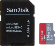 Karta Sandisk Ultra Microsdxc 256Gb Klass 10 Uhs-I/U1 A1 (Sd-Micro-10/256-Sand)