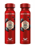 2x Old Spice ROCK with Musky Woody Scent Antiperspirant Deodorant Spray 150ml