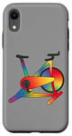 Coque pour iPhone XR Illustration Rainbow Spin Bike