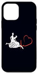 Coque pour iPhone 12 mini Triathlon Heartbeat EKG Jeu de sport amusant pour natation, vélo, course à pied