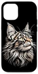 Coque pour iPhone 12/12 Pro Maine Coon Chat Cat Amoureux des Chats Maine Coon Doux