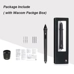 Wacom Grip Pen KP-501E pour Intuos Pro/4/5,Cintiq Pro 16/22,Wacom Mobile Studio Pro 13/16 Display Pen - Type With Wacom Package