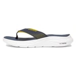 Skechers Homme Sport Mens Sandale en Mousse Vapeur, Bordure Jaune KPU Bleu Marine, 45 EU