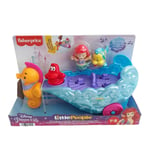 Fisher-Price Little People Disney Princess Ariel's Light-Up Sea Carriage