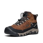 KEEN Targhee 4 Mid Waterproof Bottes de randonnée, Bison/Brindle, 26 EU