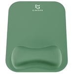 Gimars Tapis de Souris, Tapis de Souris Ergonomique Repose Poignet Gel, Grand Support Mouse Pad avec Base Antidérapante pour Ordinateur, Gamer Bureau, Dessous de Verre Gratuit Inclus, Vert Foncé