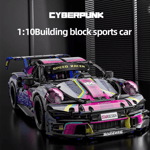 VOITURE Porsche GT3 Racing Super CYBERPUNK 1:10 STYLE LEGO Technic 1611PC NEUF