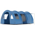 Camping Tent Blue Polyester 475L x 315W x 215H cm 5-6 Man Family Tent