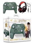 CASQUE SWITCH PRO-SH3 ORANGE SWITCH EDITION + Manette SWITCH Bluetooth Nintendo HARRY POTTER SERPENTARD